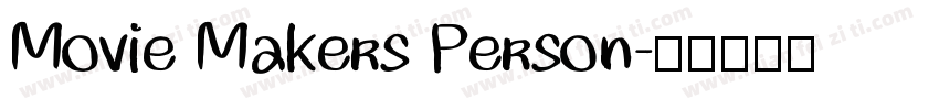 Movie Makers Person字体转换